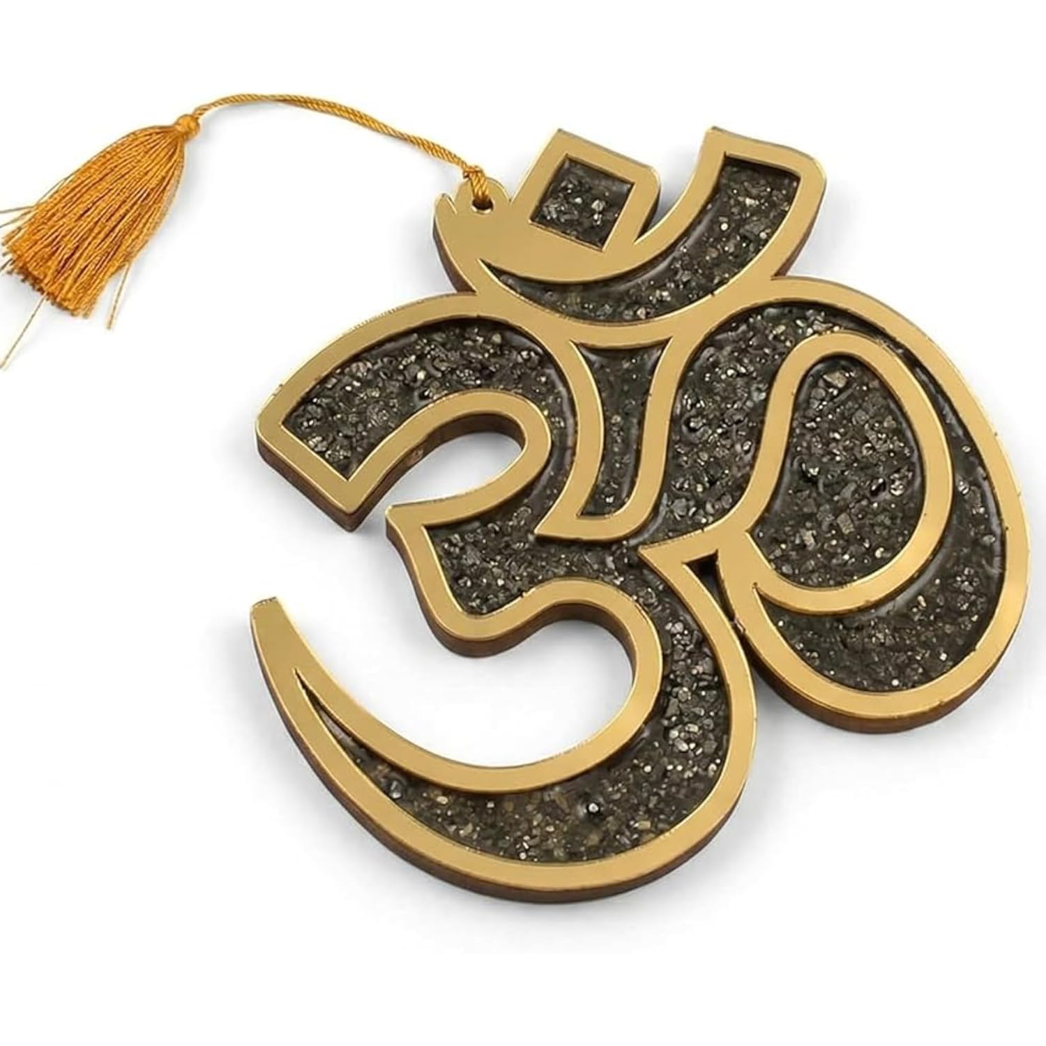 Pyrite Om Wall Hanging