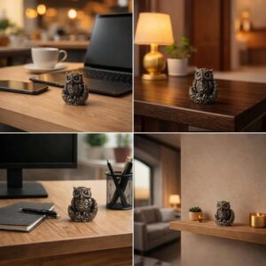 Pyrite Owl Statue - Image 2