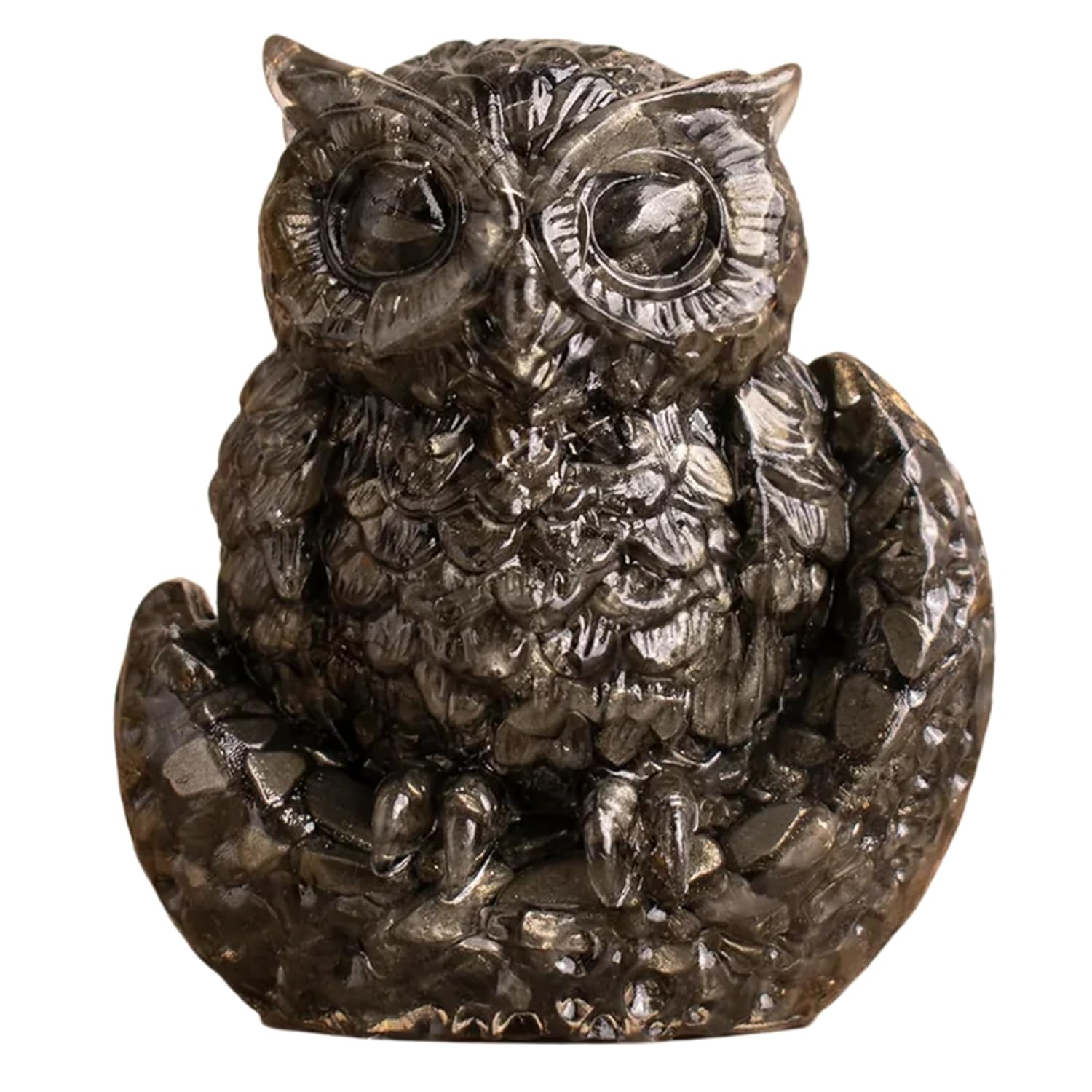 Pyrite Owl Statue