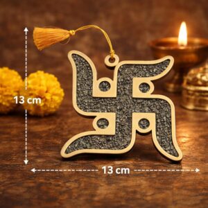 Pyrite Swastik Wall Hanging - Image 7