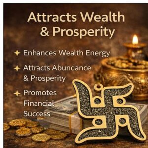 Pyrite Swastik Wall Hanging - Image 2