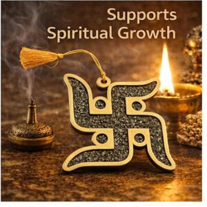 Pyrite Swastik Wall Hanging - Image 5